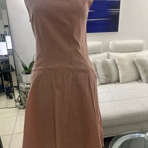 Theory Strapless Blush Dress